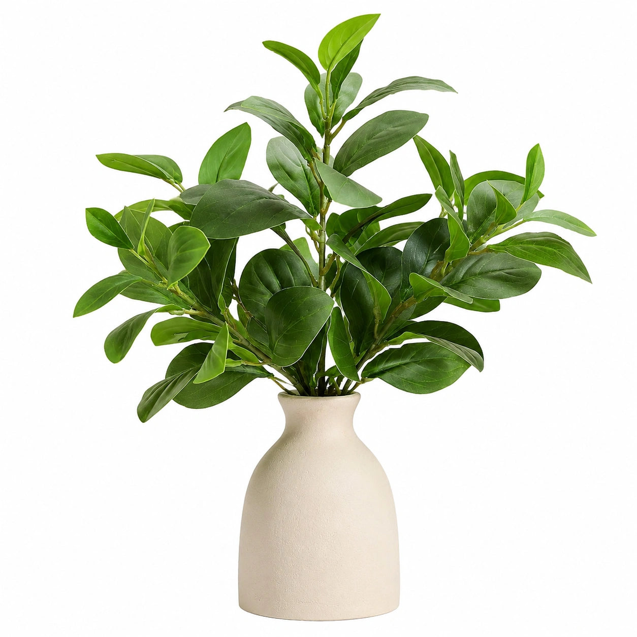 Plante Artificielle avec Pot en Terre Cuite et Feuillage Vert 60 cm