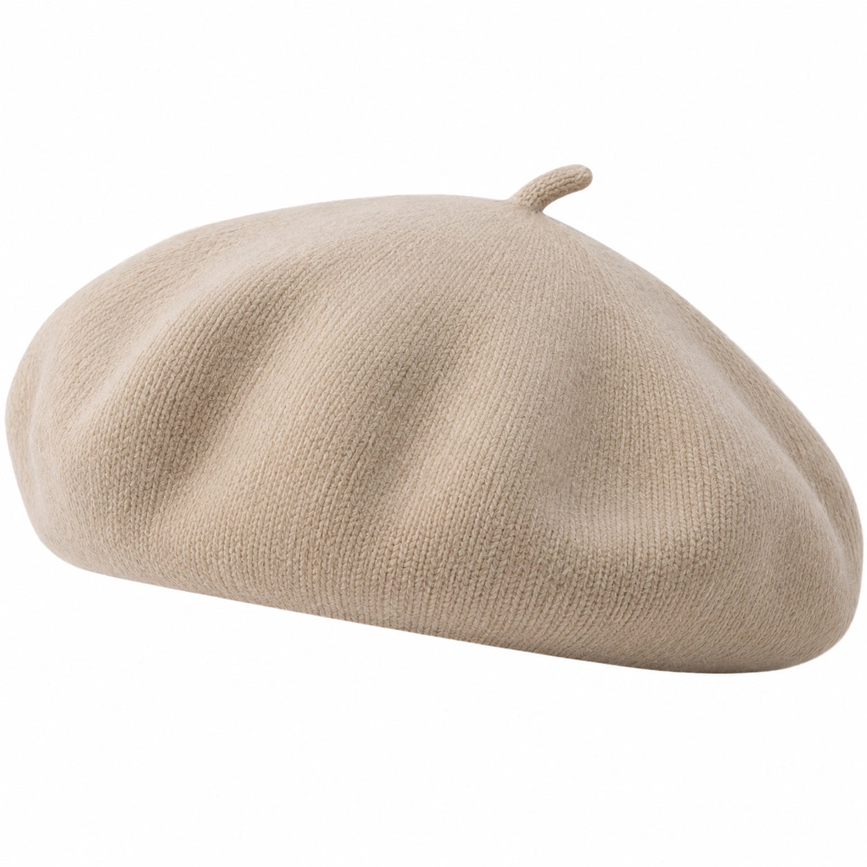 Béret classique beige avec design parisien