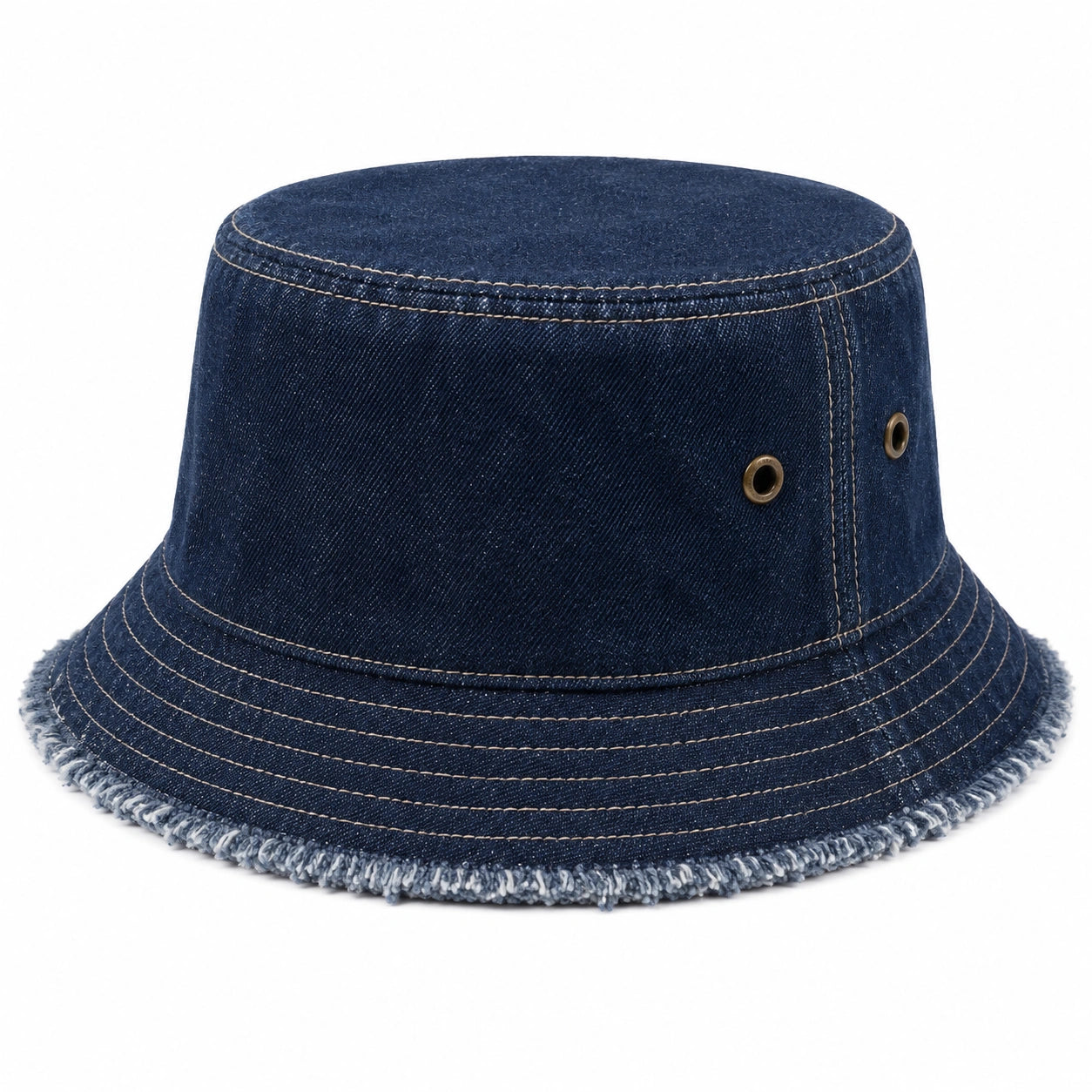 Chapeau Bob en Denim Bleu Unisexe