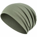 Bonnet ample vert kaki élégant
