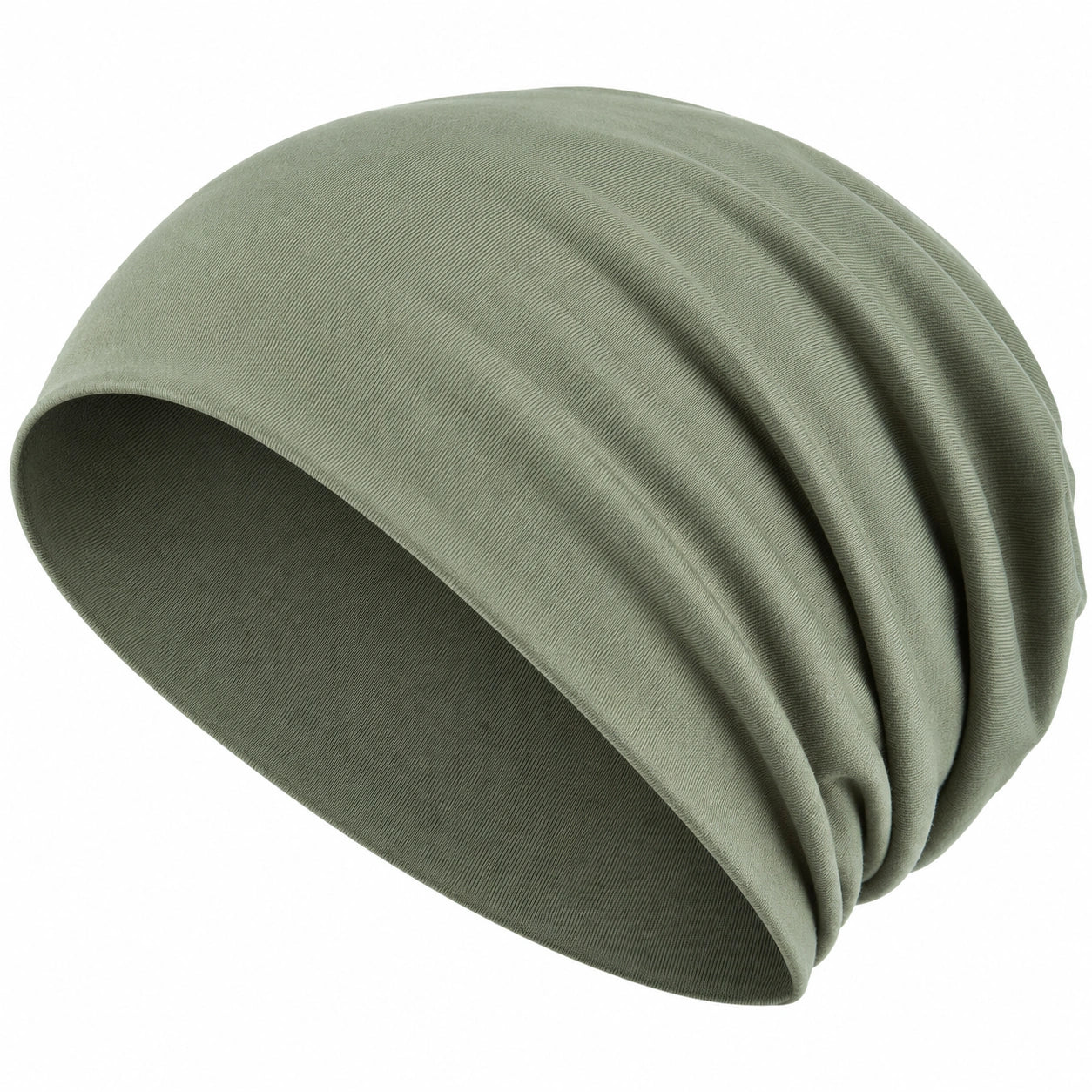 Bonnet ample vert kaki élégant
