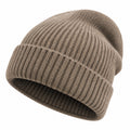 Bonnet côtelé classique beige