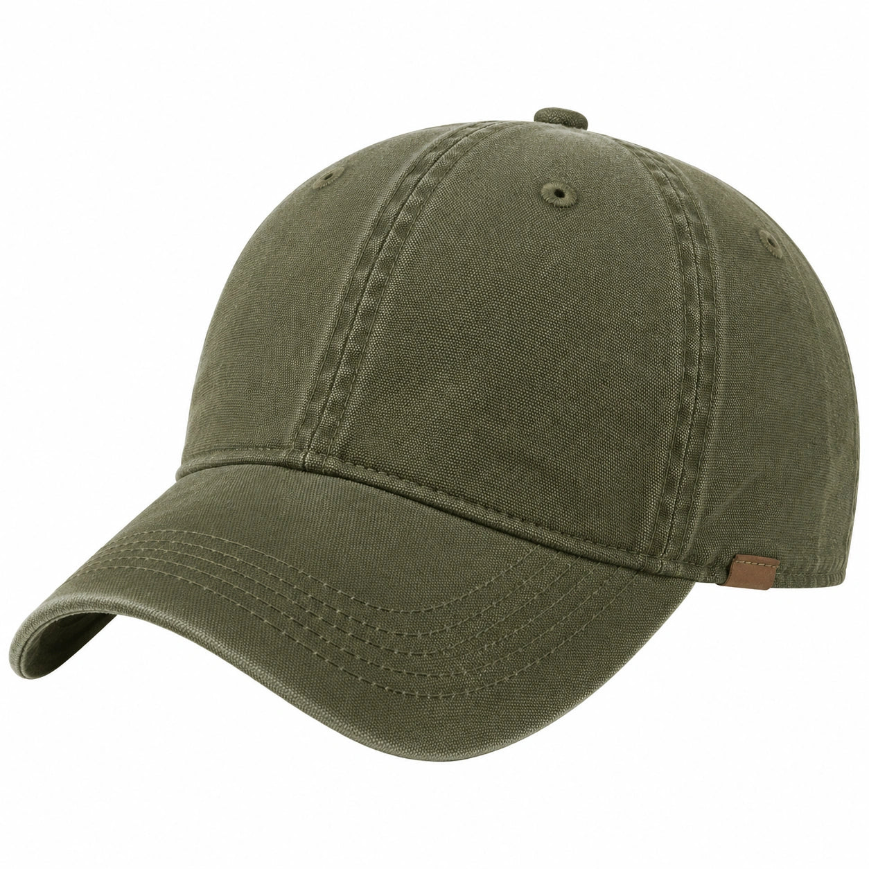 Casquette de Baseball Unisexe Réglable Vert Olive