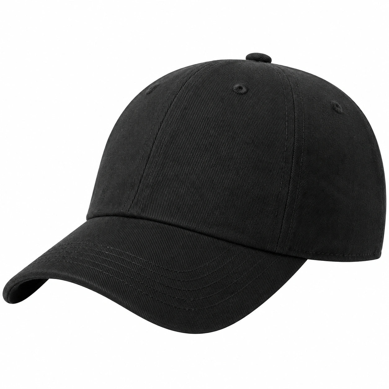 Casquette de Baseball Noire Réglable Unisexe