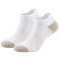 Chaussettes Courtes Respirantes Blanc et Beige