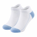 Chaussettes courtes blanches et bleues unisexes