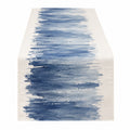Chemin de table bleu aquarelle 140x40 cm