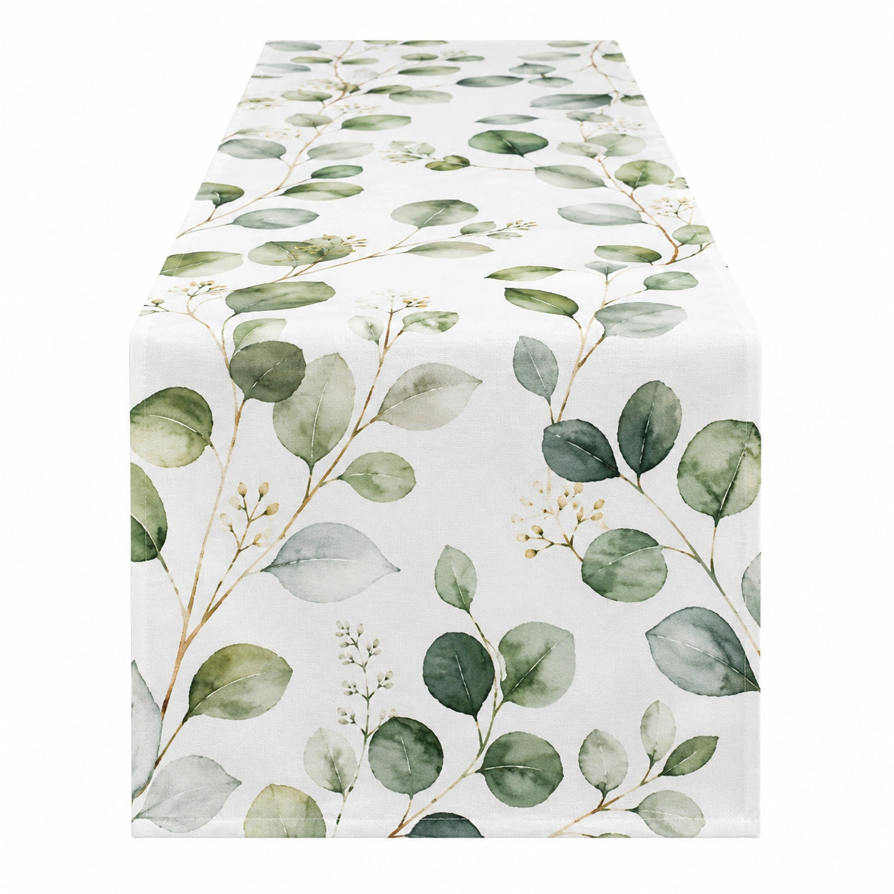 Chemin de Table Feuillage Vert 180 x 35 cm